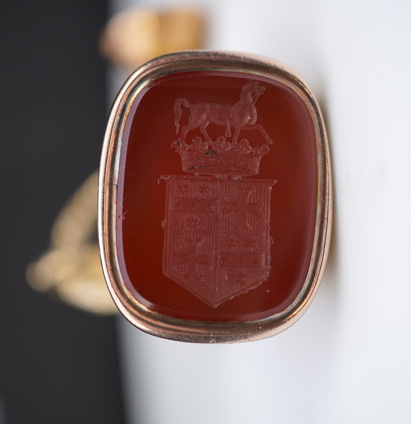 Three fob seals, 19th century